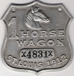 1912 St. Louis Missouri 1 Horse Wagon