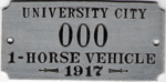 1917 University City Missouri 1 Horse Vehicle Sample