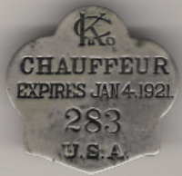 1920/21 Kansas City Missouri Chauffeur