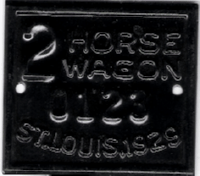 1929 St. Louis Missouri 2 Horse Wagon