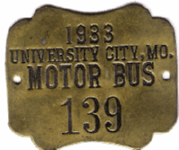 1933 University City Missouri Motor Bus