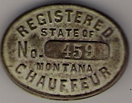 1913/14 Montana Registered Chauffeur