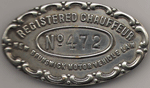 1913/15 New Brunswick Registered Chauffeur