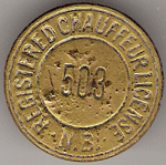 1916 New Brunswick Registered Chauffeur License