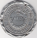 New Brunswick Registered Motor Vehicle Disc X1756