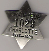 1928-29 Charlotte North Carolina Chauffeur