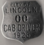 1926 Lincoln Nebraska Sample Cab Driver