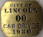1930 Lincoln Nebraska Sample Cab Driver