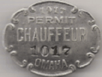 1917 Omaha Nebraska Chauffeur Permit