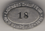 1916 New Hampshire Licensed Chauffeur