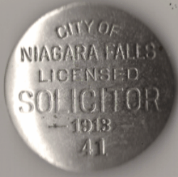 1918 Niagara Falls New York Licensed Solicitor