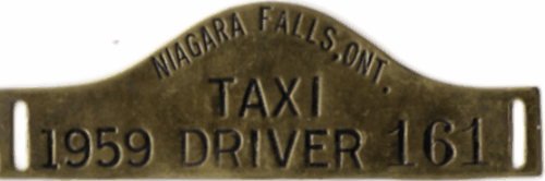 1959 Niagara Falls Ontario Taxi Driver