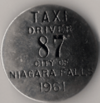 Niagara Falls City of 1961 Taxi Driver