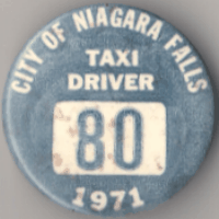 Niagara Falls City of 1971 Taxi Driver
