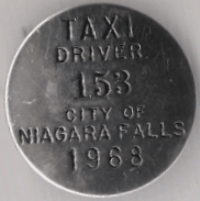 1968 Niagara Falls New York Taxi Driver