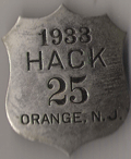 Orange New Jersey 1933 Hack