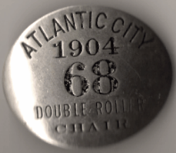 1904 Atlantic City New Jersey Double Roller Chair