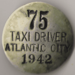 1942 Atlantic City New Jersey Taxicab Driver