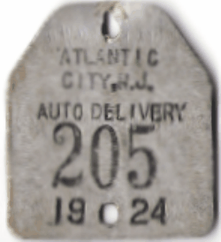 1924 Atlantic City New Jersey Auto Delivery