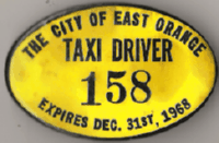 East Orange New Jersey 1968 Taxi Driver