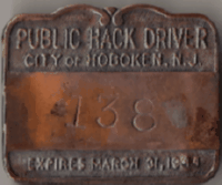Hoboken New Jersey 1943/44 Public Hack Driver