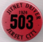 1924 Jersey City New Jersey Jitney Driver