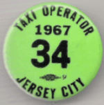 1967 Jersey City New Jersey Taxi Operator