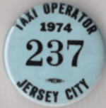 1974 Jersey City New Jersey Taxi Operator