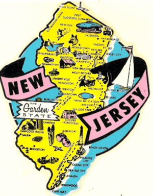 New Jersey Windshield Sticker