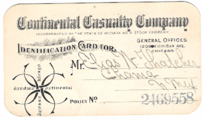 E. W. Thacher Insurance Cards and Camp Grounds