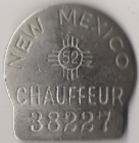 1952 New Mexico Chauffeur A