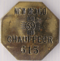 1955 New Mexico Chauffeur