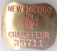 1956 New Mexico Chauffeur