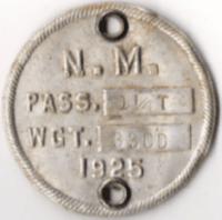 1925 New Mexico License Plate Attachment