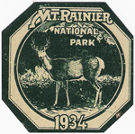 1934 Mt. Ranier National Park