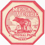 1928 Mesa Verde National Park