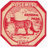 1934 Yosemite National Park