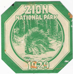 1929 Zion National Park