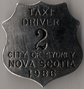 Sydney Nova Scotia 1986 Taxi Driver