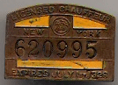 1927/28 New York Licensed Chauffeur