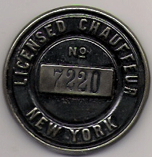 1910 New York Licensed Chauffeur