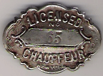 1911 New York Licensed Chauffeur