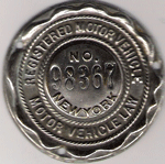 1910 New York Dashboard Disc