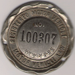 1910 New York Dashboard Disc