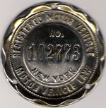 1910 New York Dashboard Disc