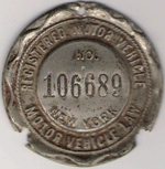 1910 New York Dashboard Disc