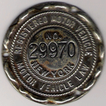 1906 New York Dashboard Disc