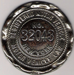 1906 New York Dashboard Disc