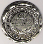 1907 New York Dashboard Disc