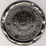 1908 New York Dashboard Disc